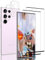 Protector Pantalla para Samsung Galaxy S23 Ultra Ultra Cristal Templado [Caso Amistoso][De Punta a Punta][Sin Burbujas][Anti-Scratch][Sensible al Tacto][Ultra HD] 2+2 Unidades