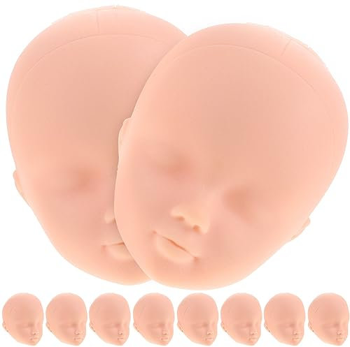 10pcs Doll Heads for Makeup Practice Smooth Surface for DIY Crafts Doll Parts Creative Toy Accessories for Home Decoration