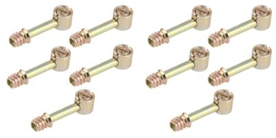 2 Set 5X Furniture Cabinet Fixing Screw Locking Cam Bolt Nut Fittings