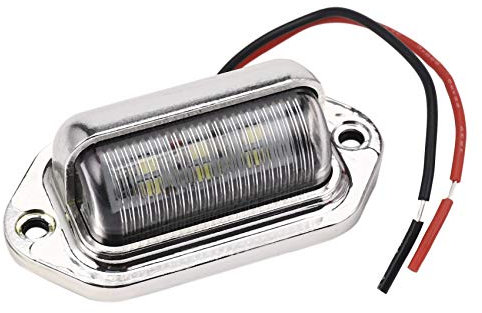 Booso 12 – 24 V 6 LED Número de placa de luz Puente RV Remolque