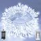 SKYELE 10m Christmas Tree Lights with 100 Cool White LEDs, Waterproof Outdoor Fairy Light with Plug Remote 8 Modes Timer Clear Cable, String Lights Mains Powered for Outside Indoor Garden Decorations