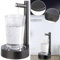 Rosenstein & Söhne Trinkwasser-Pumpen: 2er Set Akku-Trinkw.-Pumpe m Edelstahl-Auslass u Becherablage, schwarz (Tischwasserspender, Nachttisch-Wasserspender, Picknick)