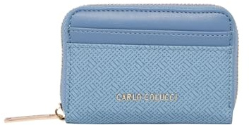 Carlo Colucci Geldbörse in Bastoptik Blau OS