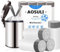 AOSULI Bin Liners 10 L with Drawstring Pack of 60 Small Bin Liners White Bin Bags Bathroom Waste Bags