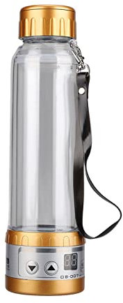 Bouilloire électrique de Voiture, Chaudière à Eau Transparente avec Chauffage Intelligent pour le Camping, Bouilloire à Batterie 12 V 24 V pour thé, café, Lait et Nouilles (GOLD)