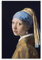 Ohannes Vermeer Mädchen mit Perlenohrring 1665 Berühmte Frau mit blauem und gelbem Turban Kunstdruck Kunstdruck auf Leinwand, Poster, Wandmalerei, Poster, Dekoration, moderne Wohnkunstwerke, 30 x 45