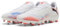 PUMA Unisex Future 8 Play Fg/Ag Fussballschuh, Weiß, Schwarz, leuchtendes Rot, 43 EU