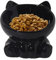 Cat Feeding Bowl | Ceramic Elevated Feeding Bowl,Tilted Cat Bowl, Anti-Vomiting Slanted Cat Dish, Neck Protection for Pet Easy Eating Drinking