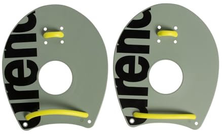 Arena Elite - Pala da nuoto unisex II per uomini e donne, attrezzatura per esercizi in piscina, per nuoto e allenamento tecnico, verde salvia/lime artico, XS