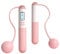 flintronic Springseil mit Zähler, Einstellbares Springseil mit Kugellager und Rutschfesten Griffen, Intelligentes Gewichtetes Springseil für Training Fitnessübungen, für Workout, Fitness (Rosa)