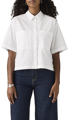 Levi's Women's Harlie Ss Cropped Shirt Button Down Shirt (Pack of 1)