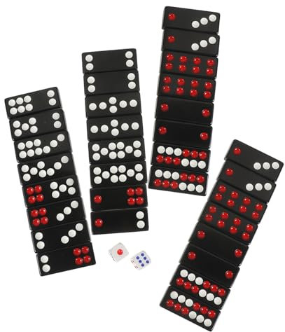 JOINPAYA 1ensemble Jeu De Dominos Chinois Pai Gow Tuiles De Poker Traditionnelles pour Fête Et Loisirs Matériau Sûr Et Pratique Parfait pour Parties Et Voyages