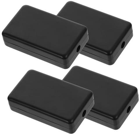 Healifty 4pcs Plastic Electrical Junction Boxes 60x36x16mm Weatherproof Outdoor Cable Project Boxes Screwless PCB Wire Connection Enclosures for Electrical Wiring