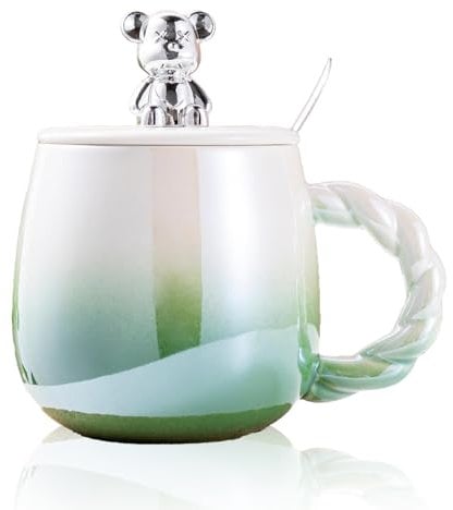 ZPPLD 450ml Tazza Grand Ceramica,Tazza Da Colazione,Tazzine Caffè In Porcellana,Tazzine Da Caffè Per Espresso,Tazze Da Caffè In Ceramica Per Cappuccino, Latte, Tè