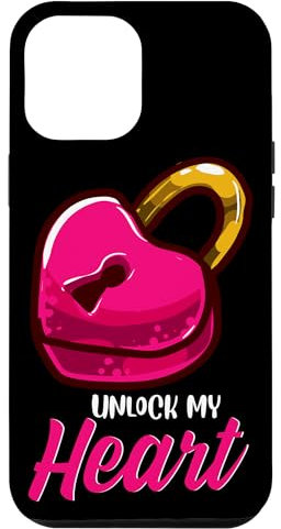 iPhone 12 Pro Max Unlock my Heart Padlock Funny Humor Valentine Couple Case