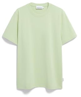 Herren Midweight T-Shirt aus recyceltem Baumwoll Mix MAARKOS Relaxed Fit Green Ash