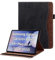 Cicili Funda Compatible con Samsung Galaxy Tab S10+ Plus 2024/S9 Plus 2023 (12.4) Cubierta, Cover PU Protector Soporte Función Carcasa, Negro