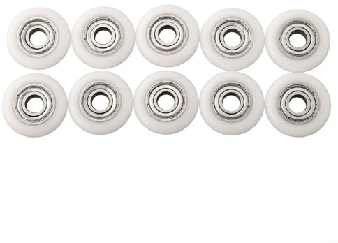 Set mit 10 verstellbaren Duschtürrollen verbessern die Funktionalität Ihrer Duschkabinen (23 mm)