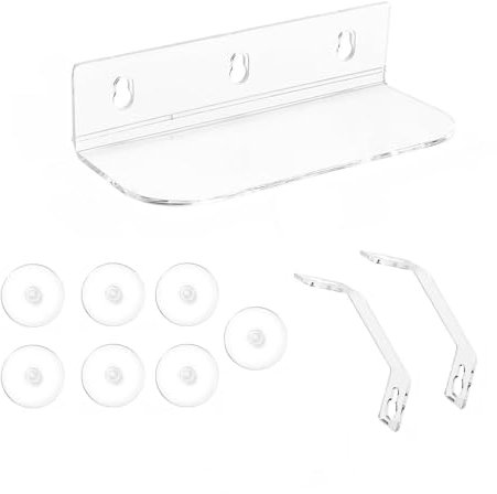 Fenteer Étagère à Ventouse pour Plantes, Appui de Fenêtre en Acrylique Extensible, à Installer