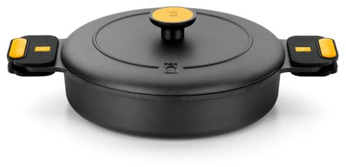 BRA Origen | Cacerola baja 28 cm, aluminio fundido, antiadherente, sin PFOA, full induction, apto para todo tipo de cocinas, incluida inducción