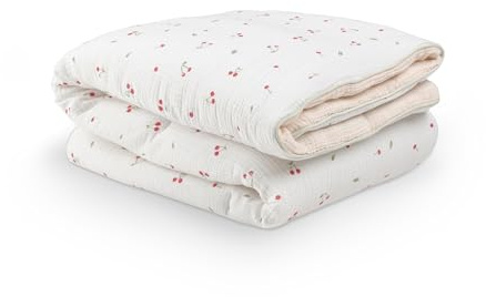 CuddleCo Premium Kinderbett-Steppdecke, 125 x 100 cm, Kleinkinddecke für gemütliches Kinderbett, weiche und bequeme Bettdecke für Jungen und Mädchen, ideale Kinderzimmerdecke für Kleinkinder (Ditsy