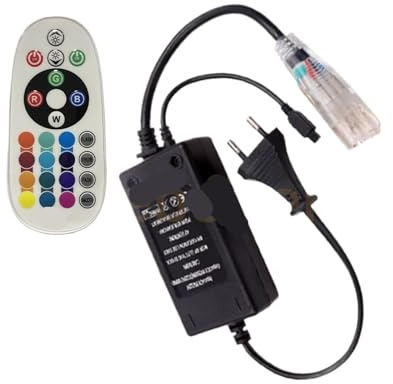 220V RGB-Controller Hochspannungs-LED-Licht mit Dimmer 24-Tasten-Fernbedienung