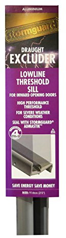 STORMGUARD Lowline Door Threshold 914mm Aluminium Sill Weather Water Draught Excluder Seal