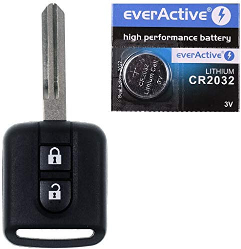 Auto Schlüssel Gehäuse kompatibel mit Nissan Qashqai J10 Navara Micra Note X-Trail T31 Almera