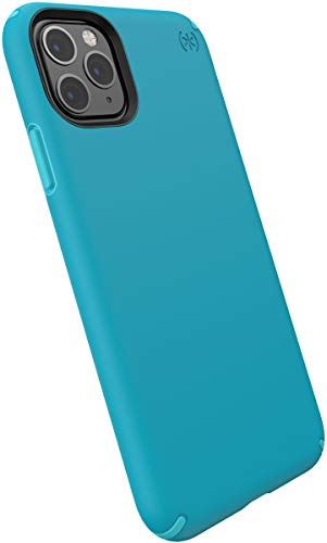 Speck iPhone 11 Pro Max Case - Presidio Pro - Protective Thin Slim Soft Touch Finish Grip Anti Scratch Dual-Layer Protective Cover - Bali Blue/Skyline Blue