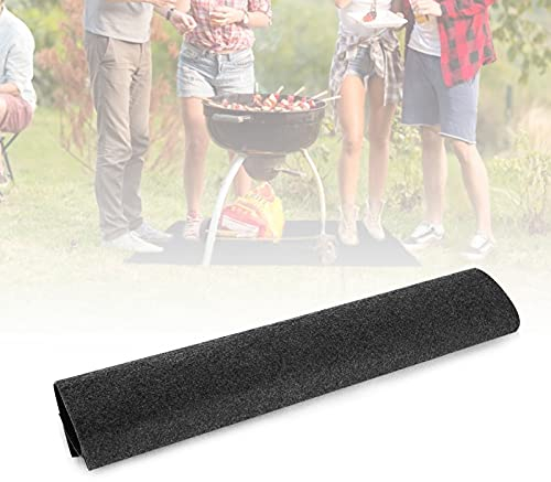Tapis de Sol BBQ Tapis Barbecue Sol Exterieur Tapis Barbecue Sol Tapis de de Sol pour Barbecue Extérieur Tapis Protège Sol Barbecue Résistant à la Chaleur 75CM x 124CM