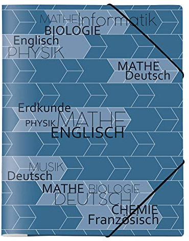 VELOFLEX 4442828 - Sammelmappe School, DIN A4, aus PP-Folie, mit Gummizugverschluss, 1 Stück