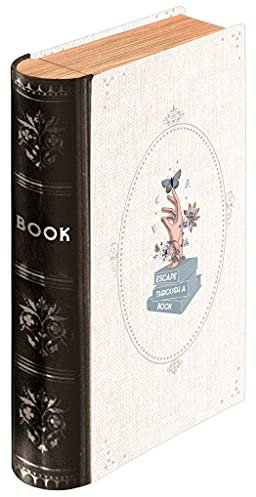 moses. Buchbox Escape, Aufbewahrungsbox aus Blech in Buchform, für Geldgeschenke und Gutscheine 83362 15,5 cm x 10,3 cm