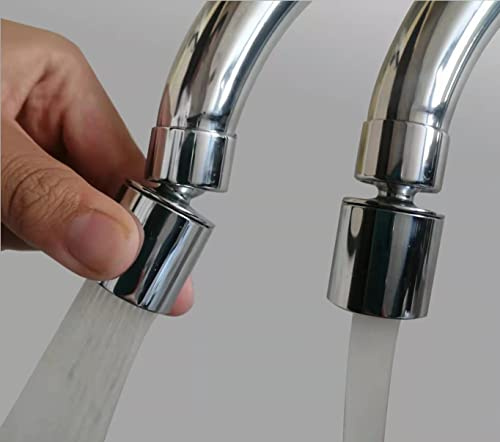 Aireador de boquilla de grifo de cocina y baño, extensor de grifo, pulverizador giratorio de 360 grados de doble flujo para cabezal de grifo de fregadero, filtro giratorio de salpicaduras de agua de 2