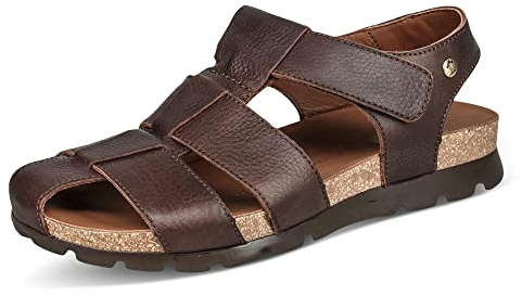 Panama Jack Herren Stanley Flat Sandal, Marron C1, 43 EU