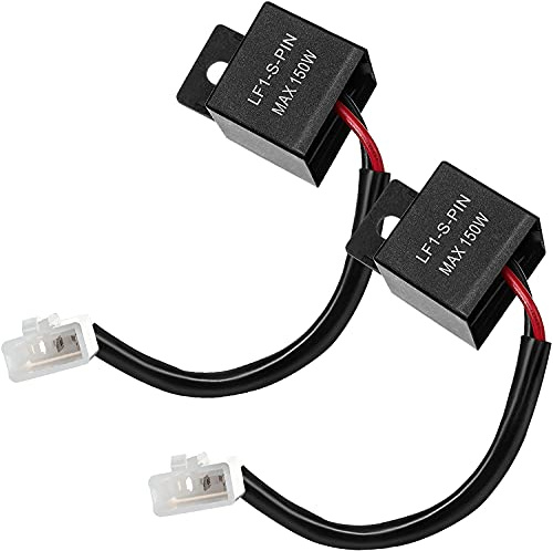 CENPEK 2Pcs 2 Pins Elektronische Led Blinkrelais Blitzrate Steuerrelais Motorrad für Roller Motorrad Fahrrad Blinker