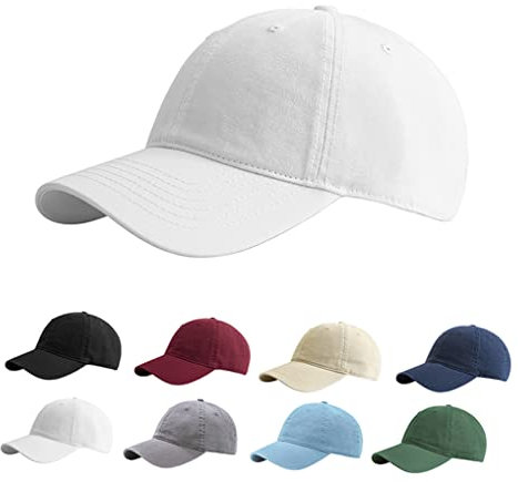 Etyepoh Baseball Cap Unisex Vintage Basecap Herren Damen Kappe Verstellbare Baumwolle Baseball Mütze (C-weiß, one Size)
