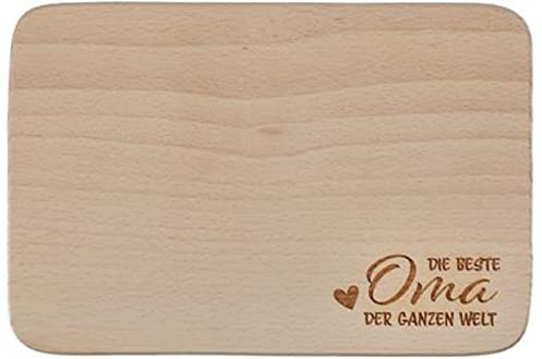 Cepewa - 82088 - Frühstücksbrettchen, Oma, Holz, 22cm x 14cm