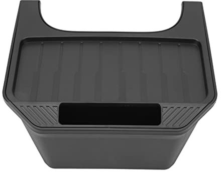 Asixxsix Center Console Organizer, Black Large Capacity Backseat Storage Box 2nd Row Center Console Organizer ABS Center Organizer Container Replacement for Tesla Model Y 2020 to 2023