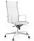 Bossberg Ergonomischer Bürostuhl, Design Klassiker Schreibtischstuhl mit Lordosenstütze und Gestell in Chrom, Drehstuhl Höhenverstellbar bis 130 kg, Design aus Italien - Absolut Weiß