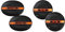 EDGE Car Audio 6X9 Parcel shelf speakers EDST219-E6 Black and Orange, 3 way & 5.25” Co-axial speaker - 50/100 W (RMS/MAX), Black, EDST215-E6