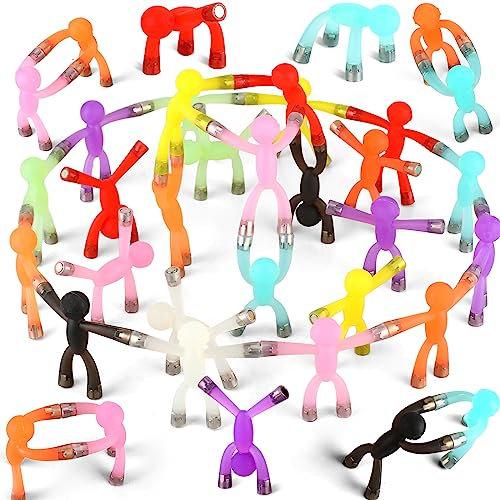 Lot de 30 jouets magnétiques humanoïdes colorés pour adultes, loisirs créatifs, science, aimants de réfrigérateur pour homme, pour réfrigérateur, porte, bureau (style tendance)