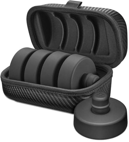 Spigen Tesla Model 3 2023, 2024 Highland and Model Y Lifting Jack Pads, Premium Protection with Storage Case, Designed for Tesla Model 3 2023 2024 Highland/Y/S/X Accessories - 4 Packs, Carbon Edition
