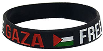Bracelet En Silicone Palestine Bracelet Save Gaza Bracelet en Caoutchouc de Silicone Drapeau Palestine Palestine Silicone Bracelet Sportif Motivateur Avec Drapeau De Gaza Palestinien 1/2/5 pc