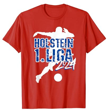 Holstein Fußball Kicken Fan Kiel Stadion blau weiss T-Shirt