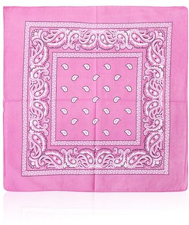 DAZZLUXE 1 écharpe De Moto Rose, écharpe Rose, écharpe En Jean, écharpe Pour Cheveux Rose, Tissu Rose, écharpe D'équitation Sportive, écharpe Carrée Polyvalente (55 * 55 Cm)