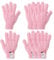 PATIKIL Cut Resistant Gloves, 4 Pair Level 5 Protection Anti Cutting Gloves Cut Proof Gloves for Kitchen Wood Carving Working, Extra Large, Pink