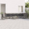 SECOLI Gartensofa wetterfest Metall Gartenlounge Outdoor Balkon Lounge Ecksofa Lounge Balkonmöbel Kleiner Balkon Balkonsofa loungesofa Outdoor Terassenmöbel außen mit Kissen Grau-8-tlg-3