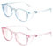 YUXIANLB Schutzbrille Antibeschlag Schutzbrille für Krankenschwestern und Frauen Schutzbrille 2er-Pack Anti-Staub UV-Schutzbrille für Frauen Männer (Rosa & Blau)