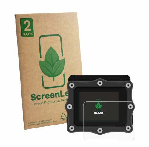 ScreenLeaf 2 Stück Schutzfolie für Shearwater Perdix dive computer [nachhaltiger Displayschutz, Folie, transparent, kratzfest]