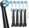10 Pack IO Ersatzköpfe kompatibel mit Oral B iO 2/3/4/5/6/7/8/9/10 Serie Elektrische Zahnbürste, Bürstenköpfe kompatibel mit Oral B iO für sanfte Zahnpflege (Schwarz + Weiß)